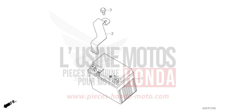 BATTERY for MSX GROM A FORCE SILVER METALLIC (NH411) from 2021